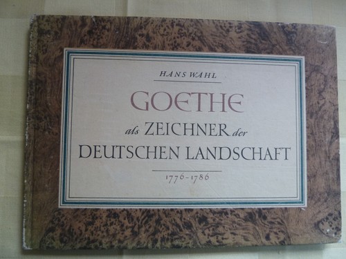 Goethe als zeichner - "goethe,
