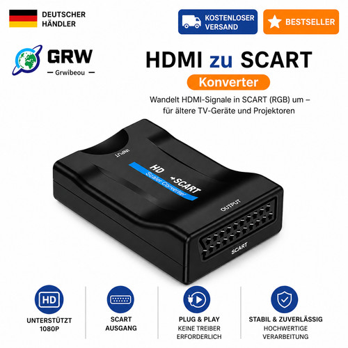 Scart hdmi auf konverter - scart,