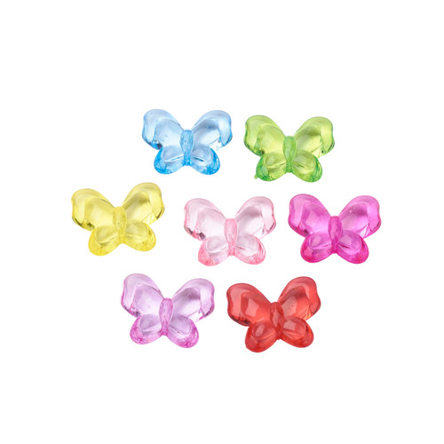 20x acrylperlen schmetterling - acrylperlen,