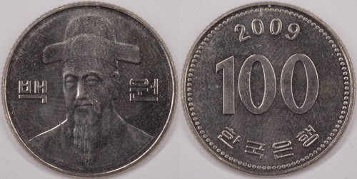 South korea 2009 - won, km#