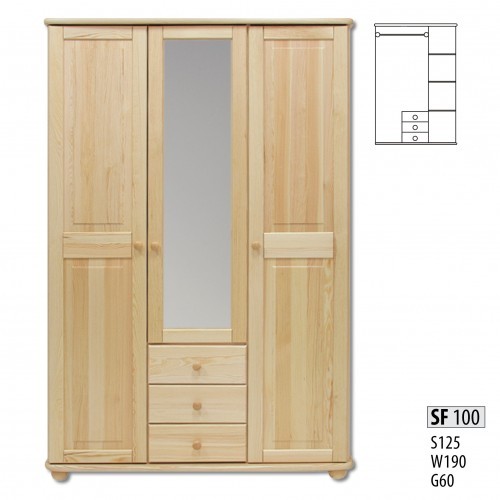 Kleiderschrank kiefer schrank - kiefer,