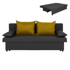 Funktionssofa - anthrazit-gelb