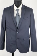 Montego dunkelblaues Sakko Gr.50/M Polyester Viskose Elasthan Top Zustand