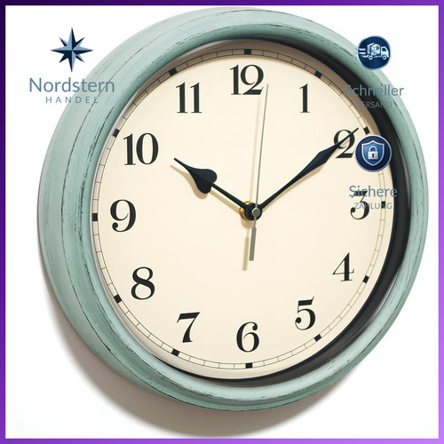 Wanduhr 28cm vintage analog - wanduhr,