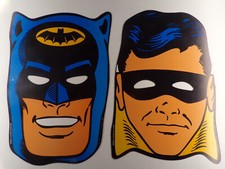 Wendemaske BATMAN ROBIN - Comic-Reklame zum Beginn der amerik. Fernsehserie 1966