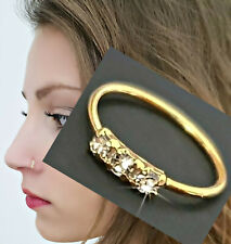 925 Silber Nasenpiercing Nasenstecker Nasenring Stecker Piercing Ring Nariz Gold