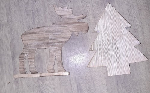 Weihnachten deko elch und - elch,