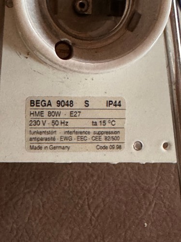 Lampe wegebeleuchtung bega - lampe,