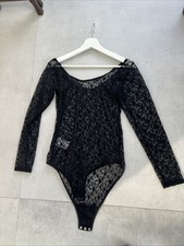 Spitzen Body Schwarz Größe L