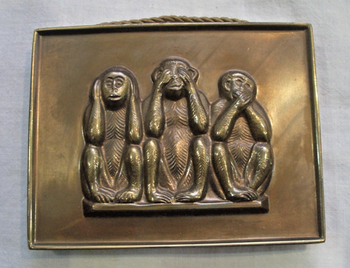 Die drei affen bild relief - die,