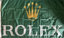 Rolex Fahne 150 x 90 Uhr