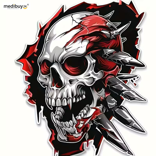 Totenkopf scull aufkleber - scull,