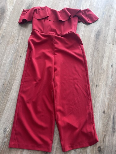 Damen jumpsuit overall - jumpsuit, rot