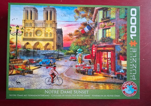 Puzzle notre dame sunset - puzzle,