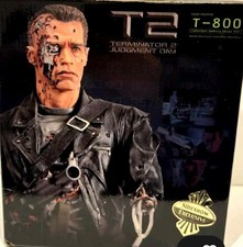TERMINATOR 2 Arnold Schwarzenegger T800 Büste Sideshow Statue Exclusive RAR