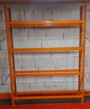 Profi Reifenregal höhenverstellbar 210 x 40 x 250 cm orange Lünetec Obermüller