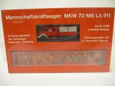 x-91340	Preiser 11169 1:87 Feuerwehr Hamburg MKW 72/MB LA 911 sehr guter Zustand