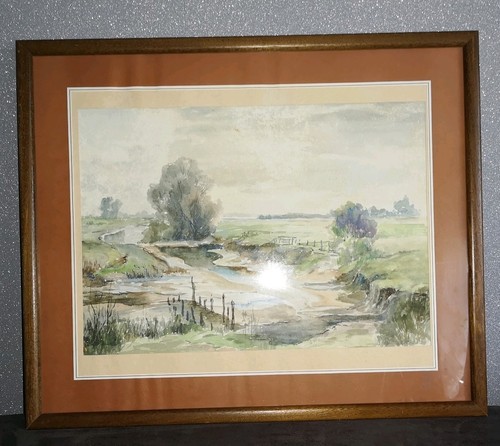 Aquarell landschaft fleet - ,