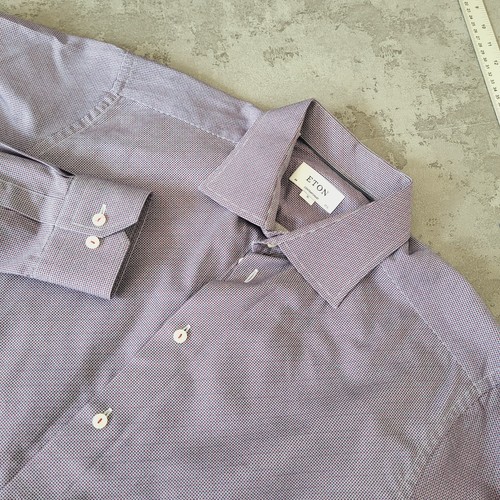 Eton muster hemd - hemd, herren