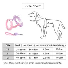 Hundegeschirr Leine Set verstellbar Zugstopp weich robust für kleine große Hunde