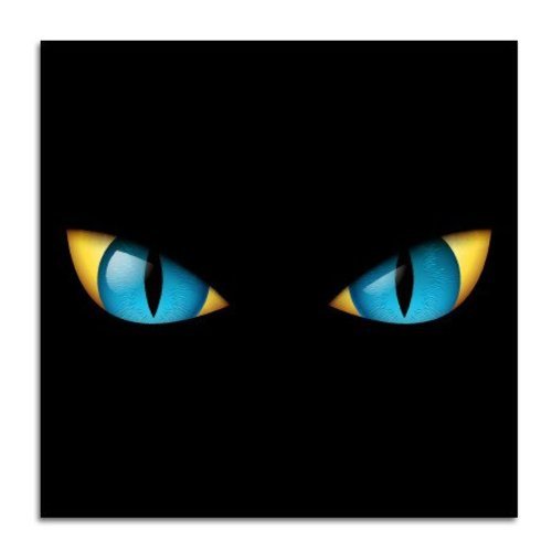 Autoaufkleber katze augen blau - katze,