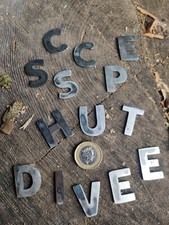 1 Zoll kleine Buchstaben/Zahlen Familie Zuhause Wand Metall Schriftzug