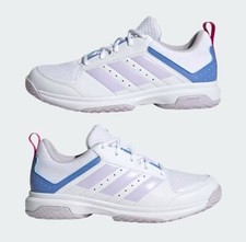 Damen Adidas Ligra Court Trainer Netzball Volleyballschuhe Neu Größen 4,5 6 7