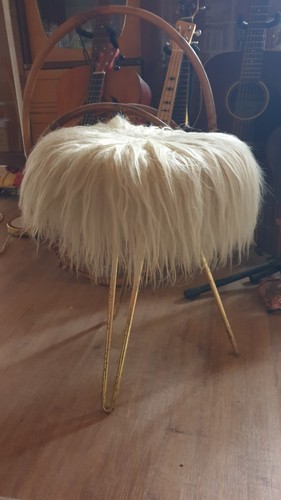 Dreibein flokati hocker - flokati,