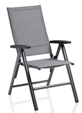 Kettler CIRRUS Silver-Line Multipositionssessel anthrazit / grau,10cm höher