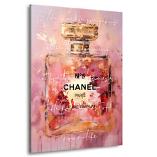 Leinwand-Bild Parfum Abstrakt Chanel Lifestyle Wandbild Wohnzimmer Bilder Zitat