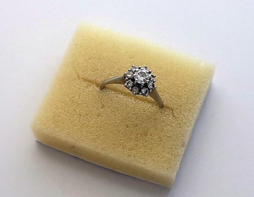 Alter diamant ring 750er - alter,