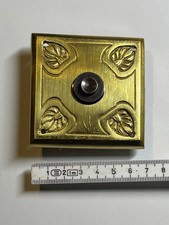 Antiker Jugendstil-Klingelknopf / Türgong-Taster – Messing – um 1900