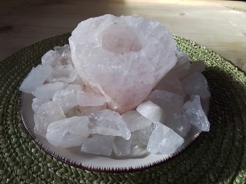 Bergkristall teelicht mit - teelicht,