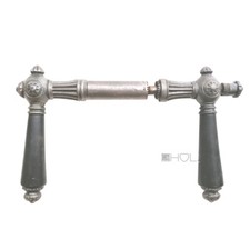 Türdrücker antik Sonne Gusseisen Horn alt Türklinken verzahnt 18.4 mm Welle