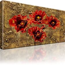 Blumen Abstrakt Bild Bilder Leinwand Keilrahmen Wandbild Kunstdruck