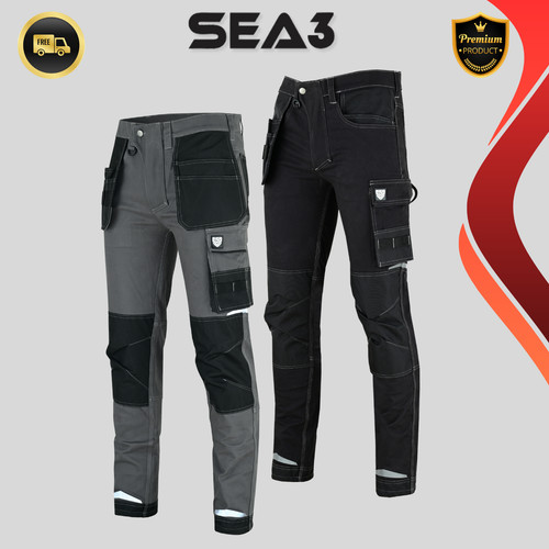 Sea3 herren cargo combat - cargo, slim