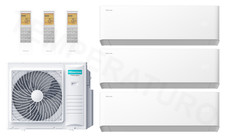 Hisense Unipure 3-Raum Multisplit Klimaanlage 3,5 + 5 + 7 kW A++/A+ WiFi R32