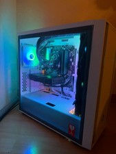 Schicker Gaming PC white mit