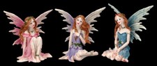 Elfen Figuren - Süße Feen 3er Set - Fee Fairy Fantasy Geschenk Sammler Deko