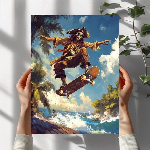 Piraten skateboard poster - piraten,