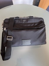 Neue Joop Akten & Laptoptasche aus Nylon & Saffianoleder Schwarz NP289€