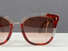 Valentino Sonnenbrille Damen Rot Silber  Quadratisch VA 4042 Cat Eye  Medium
