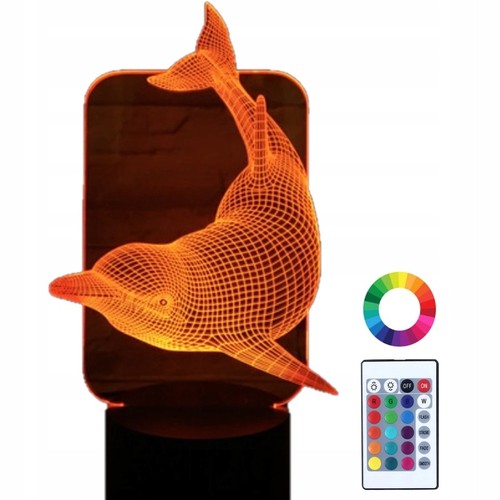 Led nachtlampe delfin - nachtlampe,