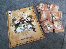 Edeka WWF 2012 Mit 180 Stickern um die Welt Album Komplett + 600 Sticker Top