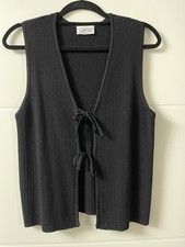 Weste Strick Schwarz