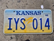 License Plate Usa Kansas Kennzeichen Nummernschild Car 
