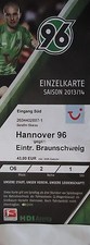 TICKET Bundesliga 2013/14 Hannover 96 - Braunschweig