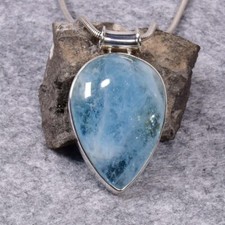 Aquamarin Anhänger, 925er