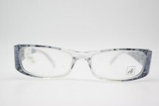 Brille ete PICCHIO Blau Schwarz Silber Eckig Brillengestell eyeglasses Neu