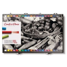 40 runde Pastellkreiden Conte